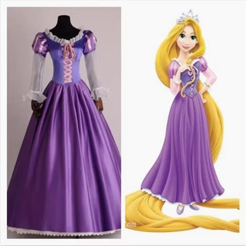 Magic Tale Rapunzel Princess Rapunzel Adult Cosplay Performance Dress Princess Long Dress Ball Performance