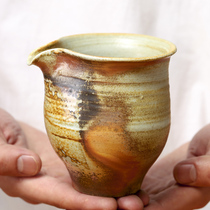 Orphan hand-made firewood-burning road Cup hand-made retro pure hand-made ceramic tea divider uniform Cup Tea Sea naked burning tea set