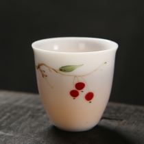Pingming Cup hand-painted blue and white porcelain tea cup ceramic Jingdezhen master cup pure handmade single cup tea cup under glaze white porcelain