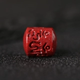 Натуральная природная руда, резные бусины, браслет, аксессуар, аксессуары, цвета киновари