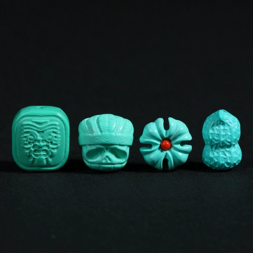 Зеленый фарфор, имитация бирюзы, бочонок страсти, жемчужно-зеленый разделитель Тара Пиксиу, бусины, культурные игрушки своими руками, аксессуары из магнезита звезды и луны