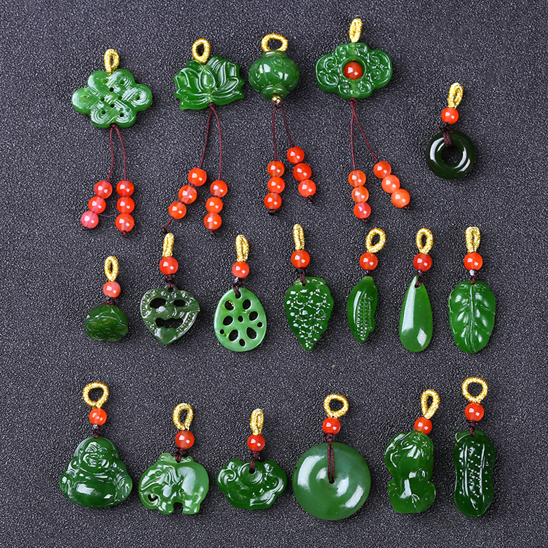 Natural Russian and Tian Yuquququoia small drop - in accessories of Chinese junction ring pendant diy accessories