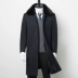 Áo len nam mùa đông cashmere áo gió Anh dài cộng với nhung dày trung niên cha len áo gió áo khoác nam đẹp Áo len