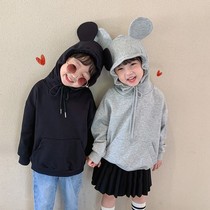 Girls vests thin velvet 2021 new Korean style 1 spring 2 casual coat female baby net red pullover tide