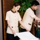 Hotel work clothes, summer clothes for women, hotel room attendants, cleaning clothes, short-sleeved cleaners, cleaners, autumn and winter suits