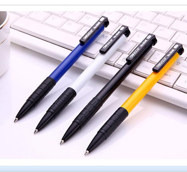 Press-in-motion ballpoint pen writing smooth blue ballpoint pen student 0 7mm 7mm 6546 6546 blue 36 in a box