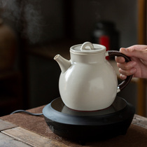 Three-pass soda glaze Kettle Kettle teapot Tea maker Household tea special pottery pot can be on the electric pottery stove