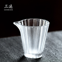 Ancient glass fair cup Japanese Tea Ceremony Kung Fu tea with Linghua Gong Cup Tea Sea Single handmade glass tea cup