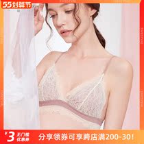 The Hill of the Roses) Spring and summer thin section Japanese girl law bralette bralette bra lace small chest lingerie suit
