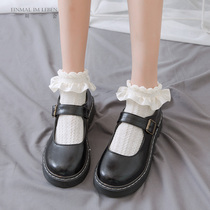 The Sesame of the Sesame Street) Day Ensemble Cute Satin Big Lace Princess Socks JK Students Lolita 100 Hitch Cotton Midbarrel Socks