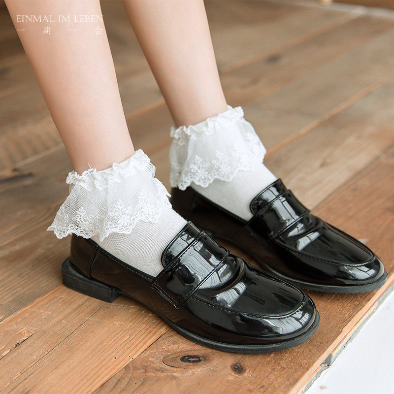 Lolita ) Japanese lolita girl lace princess socks cotton student JK uniform all-match socks