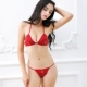 Đồ lót nữ ba điểm gợi cảm bikini kiểu áo ngực gợi cảm set đồ lót ren đỏ đen trắng áo ngực