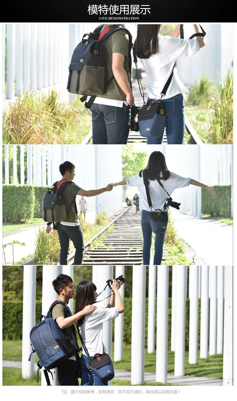 Geneve 61131 Messenger đeo vai máy ảnh kỹ thuật số đơn Sony A7 Canon 200D Fuji nam nữ - Phụ kiện máy ảnh kỹ thuật số