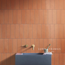 Destitute Wind Retro All Porcelain Sub-Light Strip Tile Kitchen Bar Terrace Balcony Floor Tiles Toilet Bathroom Wall Brick