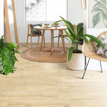 Six Bay Day Style Tile Wood Grain Brick 200x1200 Imitation Solid Wood Flooring Brick Living-room Balcony Bedroom Non-slip Nordic