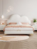 Children's Bed, Girl's Cloud Leather Bed, Boy's Light Luxury Soft Bed, Teenager's Single Modern Simple Bed, Princess Internet Celebrity Bed