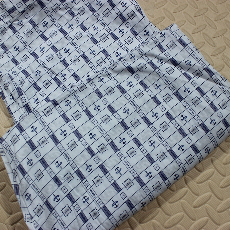 Mùa xuân và mùa thu dệt cotton quần pyjama nam quần lớn trẻ em trung và già già điều hòa không khí quần nhà lỏng XL