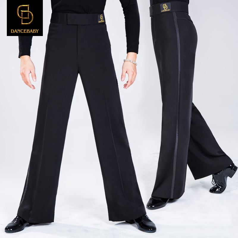 dancebaby Latin dance adult men's dance pants dance practice pants modern long pants pocket pants DA801
