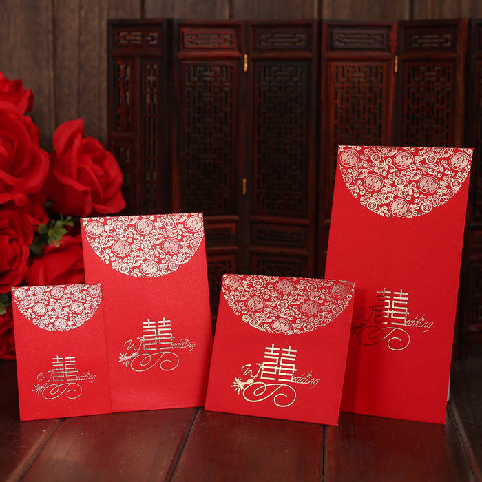 Red envelope wedding creative Chinese style cute high-end European personality Korean size red envelope stopper