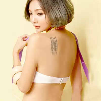 Summer half cup strapless invisible non-slip bra Small chest thickened gathered beauty back White underwear one-half