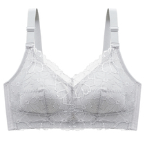 Underwear Wen bra ultra-thin lace sexy no steel ring gathered on the back of the milk to prevent sagging Big Chest show little girl