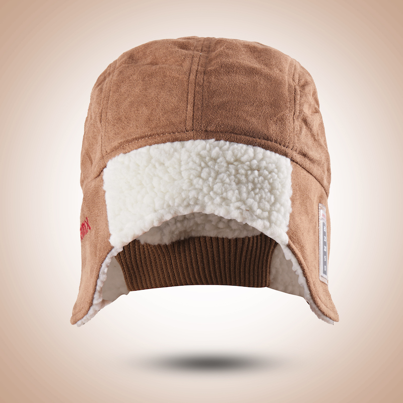 Heat-up and heat-proof lamb-lamb-wool outdoor hat Winter cycling sports hat