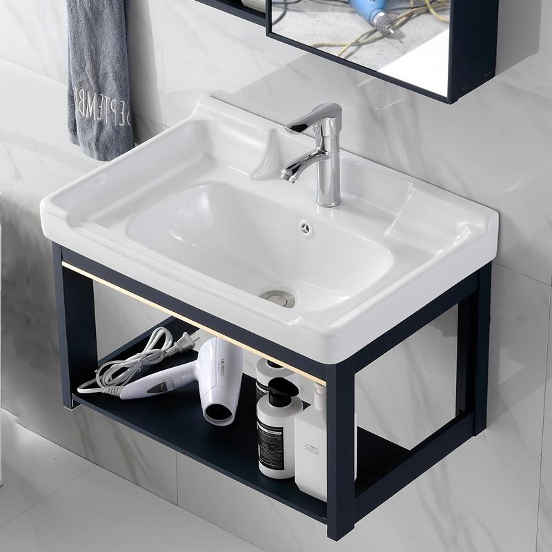 Wall-mounted washbasin Household small household powder room washstand Simple washbasin sink washbasin cabinet combination