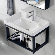 Hanging Wall wash basin household small apartment toilet wash table simple washbasin sink sink washbasin cabinet combination