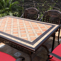 Outdoor marble table garden leisure table stone table stool home coffee table garden furniture balcony tile dining table
