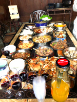 Barbecue table outdoor table and chairs cast aluminum courtyard balcony barbecue grill home outdoor terrace garden table and chairs barbecue table