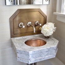 Taiwan basin washbasin single basin wash basin Hotel Villa custom copper basin basin retro art copper wash basin