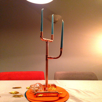 Copper Candlestick candlelight dinner props arrangement European fragrance candles custom atmosphere fragrance romantic ornaments candle holder