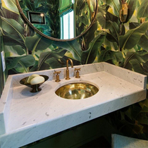 Toilet round table basin basin basin hotel personality fashion copper bathroom hand wash wash wash basin
