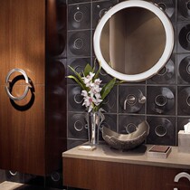 Bronze art stage basin sculpture design sense Palace style eggshell-shaped wash basin retro copper hotel wash basin