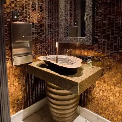 Art basin Table basin Bronze casting washbasin Hotel bed and breakfast Hot spring cafe powder room decorative washbasin