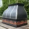 Vintage art hood shell Fireplace Decorative hood Open kitchen Designer custom integral cabinet decorative hood