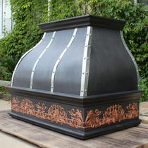 Retro art range hood shell fireplace decorative cover open kitchen designer custom cabinet decorative hood