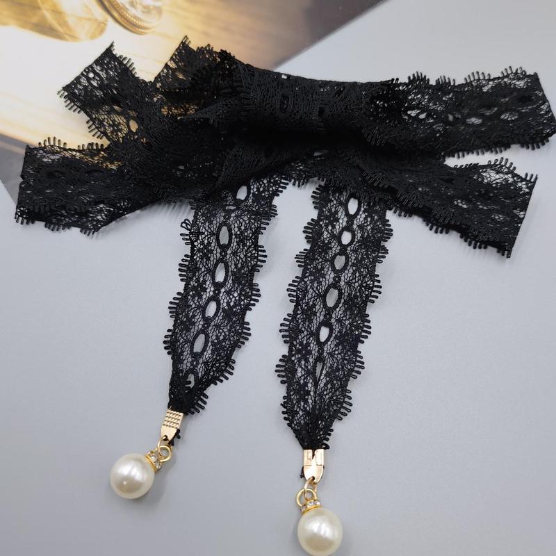 New Soft and Elegant Lace Double-Sided Lace Neck Accessory Neckband Wide Lace Cord Skin-Friendly Belt Lace Strap