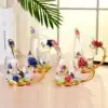 European enamel color water cup Crystal glass Exquisite carved home office tea cup Men's and women's flower tea cup