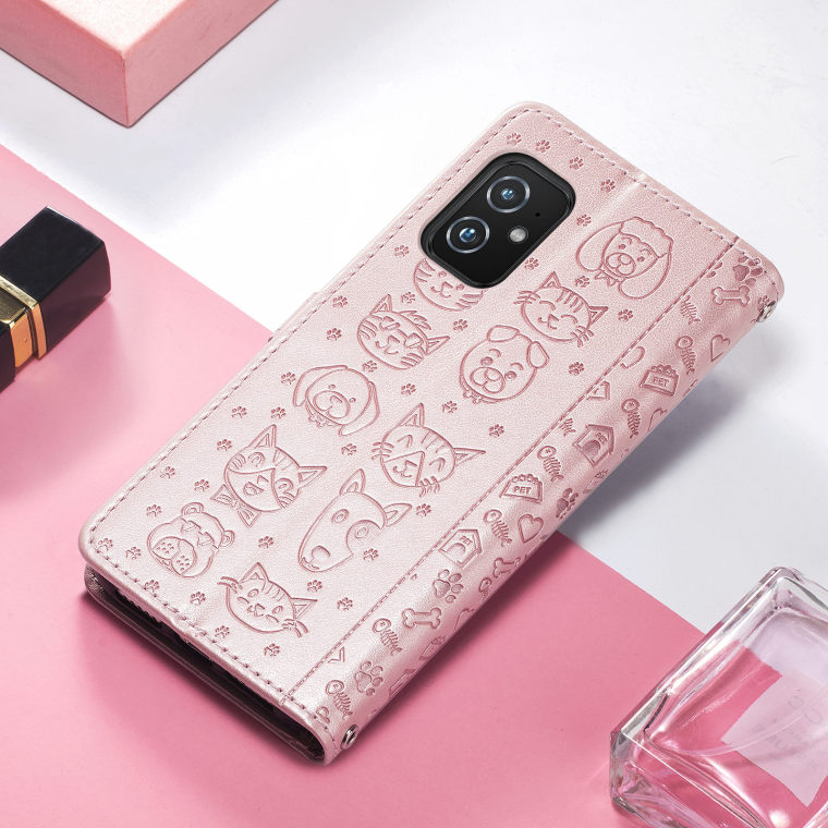 Girls ZenFone 9 ZS590KS Synthetic Leather Cartoon Wallets Folio Flip Soft Phone Case