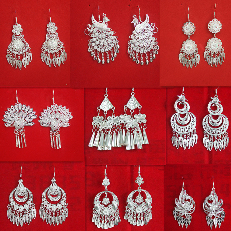 Earrings female long version temperament super fairy net red earrings Simple personality ethnic wind earrings earrings clip no ear pierced earrings