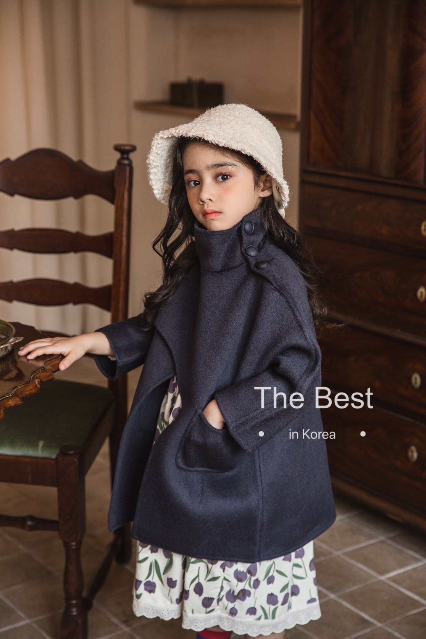 South Korean children's clothing 2021 autumn and winter bifacial cashmere children