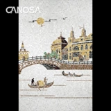 Натуральная раковина резьба Венеция Гавань Европейская и американская мозаичная крыльца