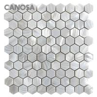 Каниша жемчужная мама раковина мозаика 3.0 гексагональное внутреннее украшение