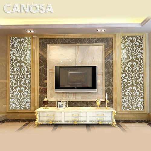 Kanosa Phoenix tu European Natural Shell Mosaic TV фоновая фона стена плитка головоломка гостиная декоративное написание