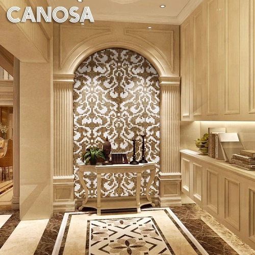 Kanosa Phoenix tu European Natural Shell Mosaic TV фоновая фона стена плитка головоломка гостиная декоративное написание