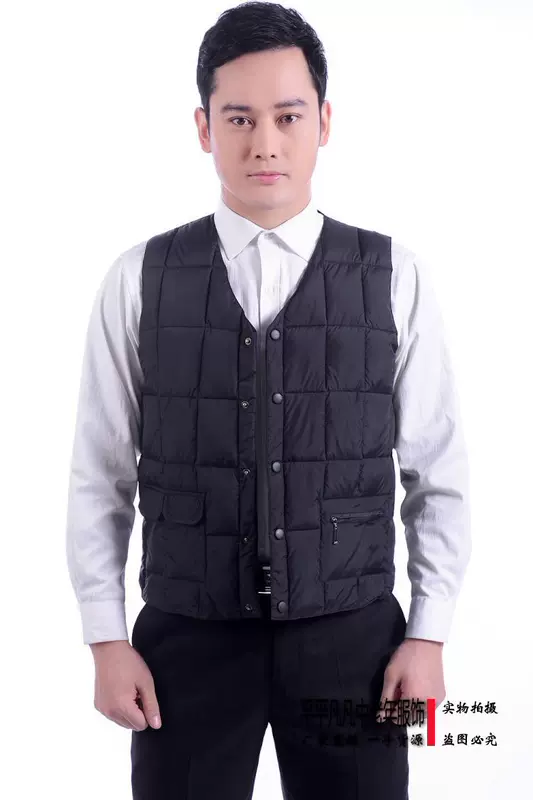 Mùa thu và mùa đông vest vest vest nam trung niên vest nam trung niên lỏng áo cotton dày vai áo khoác mùa đông nam