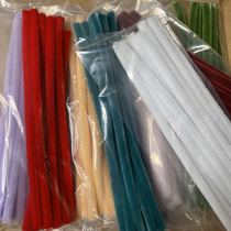 NAFT imitation velvet flower super dense hairy root twisted rod 10mm 10 root total 2 5 meters packaging