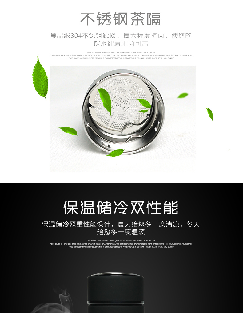 Mỹ blk. Cốc cách nhiệt Cốc mờ đơn giản Nhập khẩu nước khoáng đen BLK Gửi bàn chải cốc để gửi chai nước nóng - Tách bình thủy giữ nhiệt
