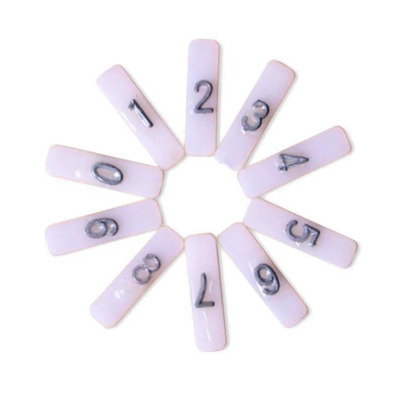 Mid-number no distortion detect lead word lead character code Medical radiology lead character Industrial X flaw detection lead character